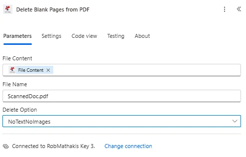 Leere Seiten aus PDFs mit Power Automate löschen